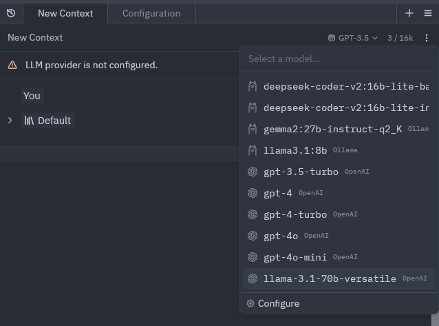 Choose your custom model to make Zed use it for all ai related tasks